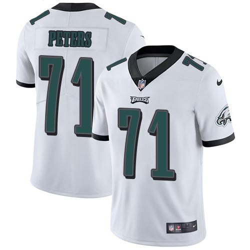 2019 Men Philadelphia Eagles #71 Peters white Nike Vapor Untouchable Limited NFL Jersey->philadelphia eagles->NFL Jersey